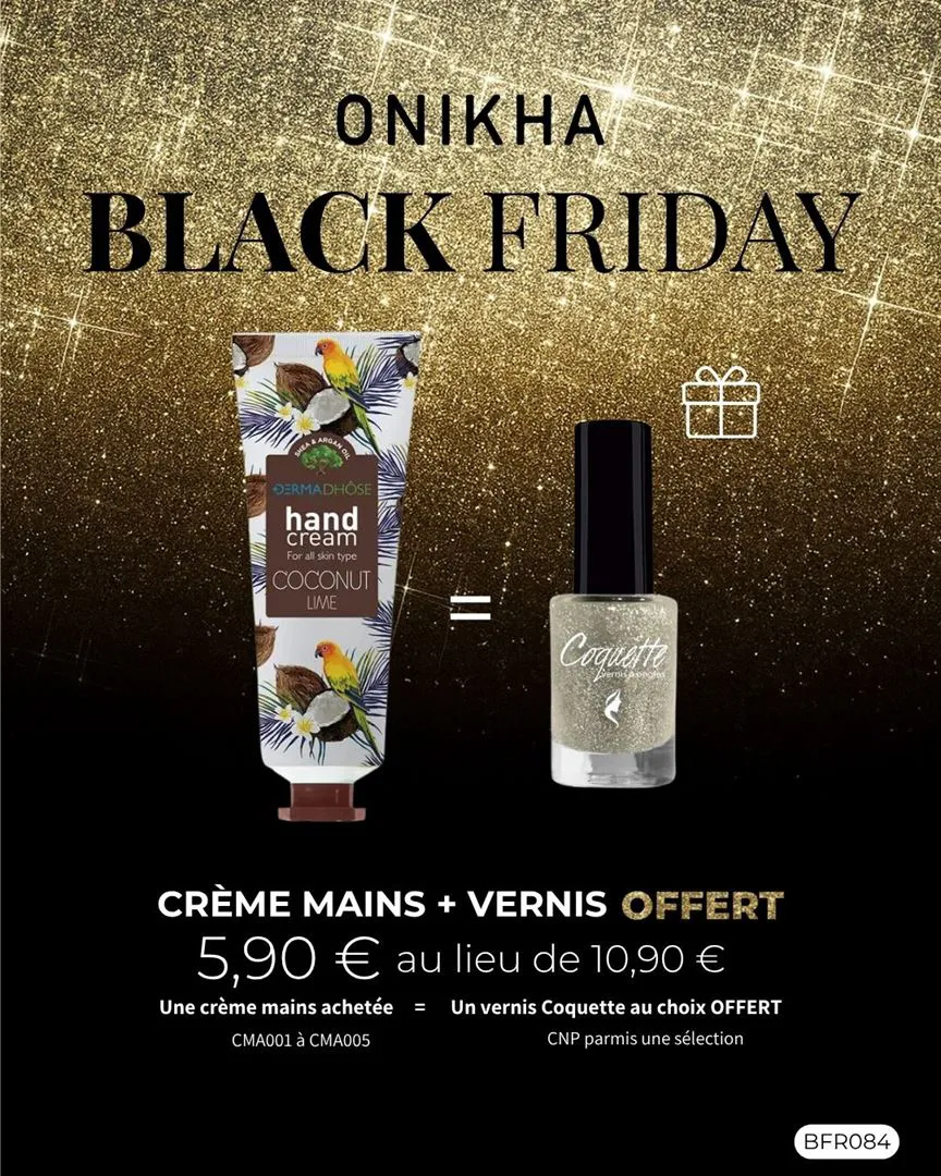 CRÈME MAINS + VERNIS OFFERT