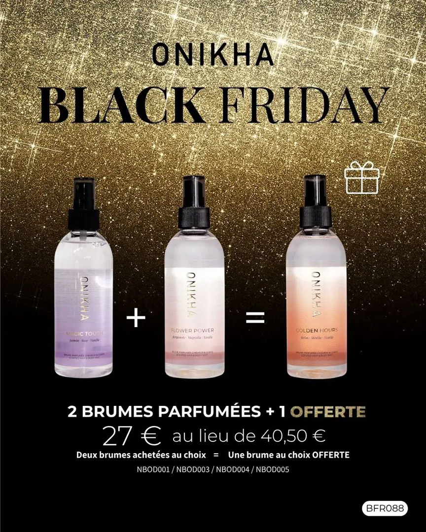 2 BRUMES PARFUMÉES + 1 OFFERTE