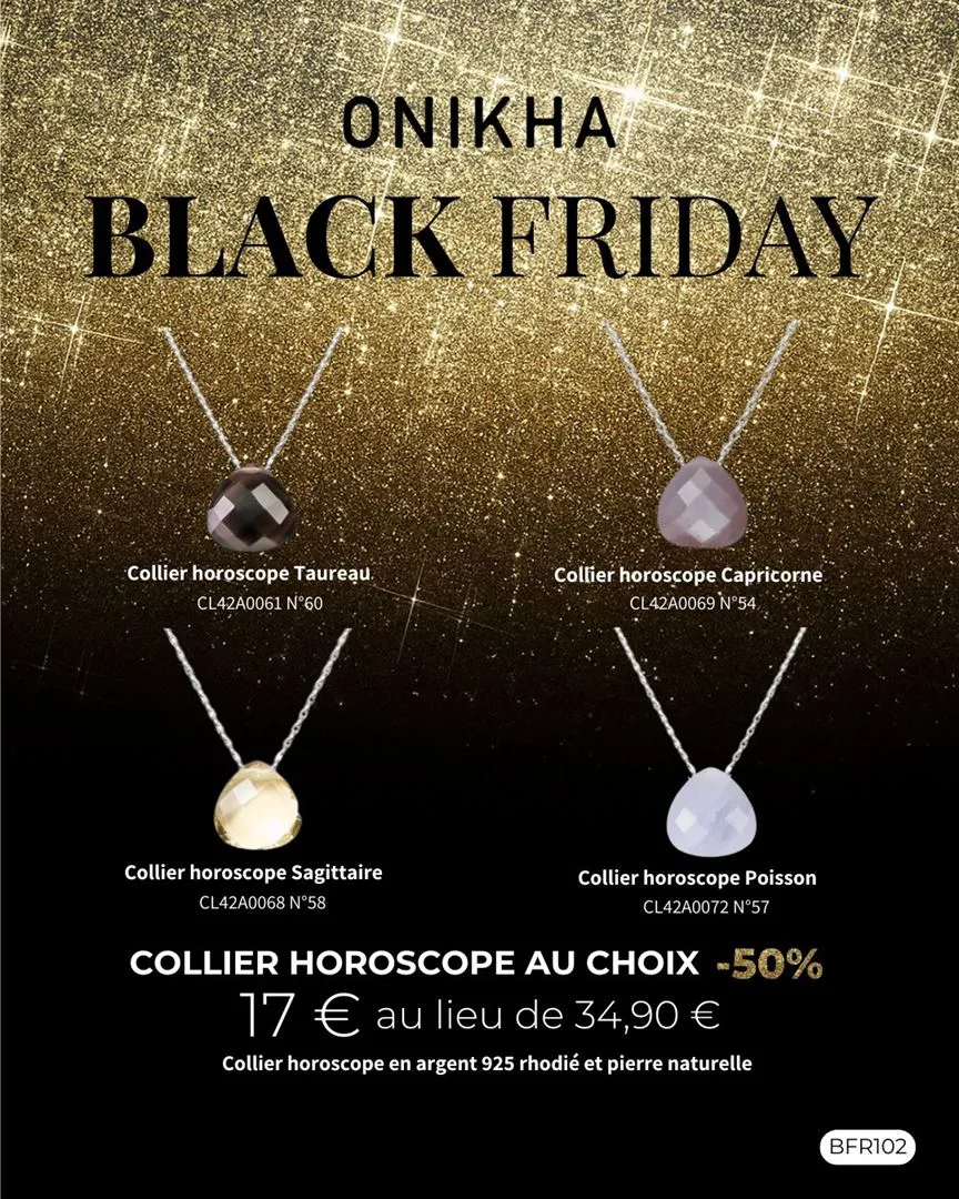 COLLIER HOROSCOPE AU CHOIX