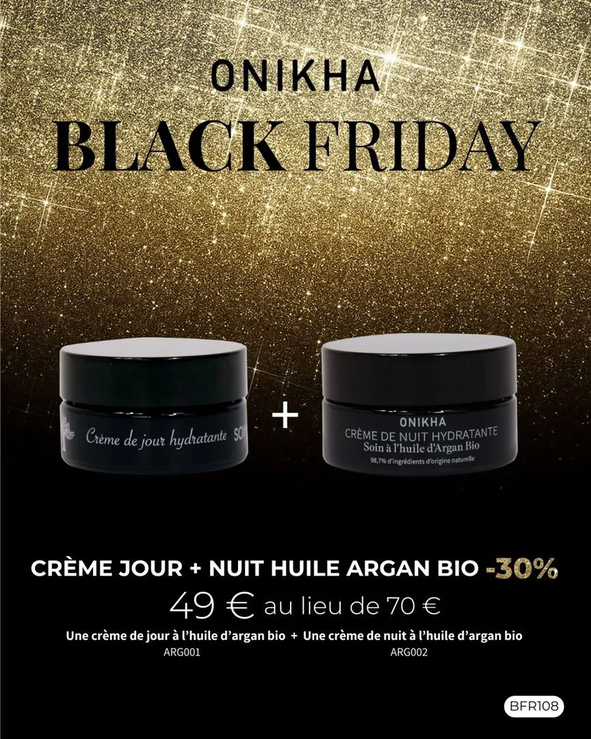 CREME JOUR + CREME NUIT ARGAN BIO