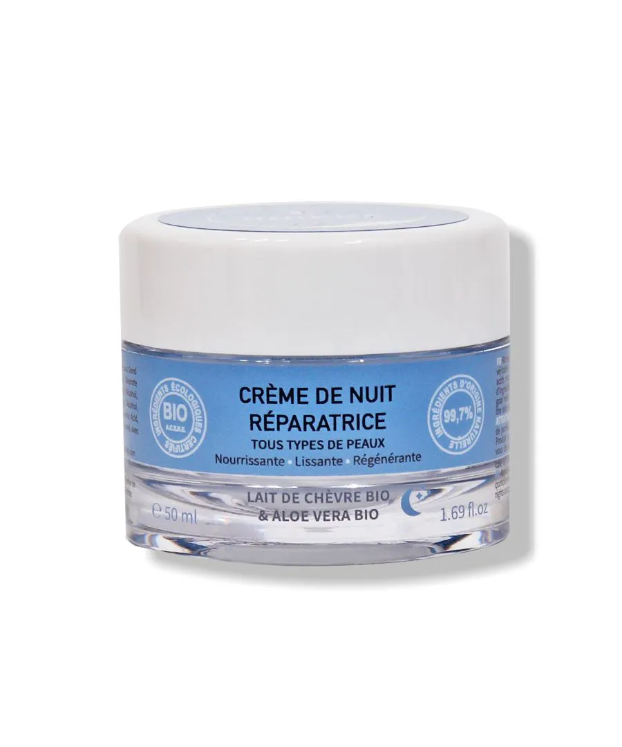 CRÈME DE NUIT VISAGE AU LAIT DE CHÈVRE BIO 