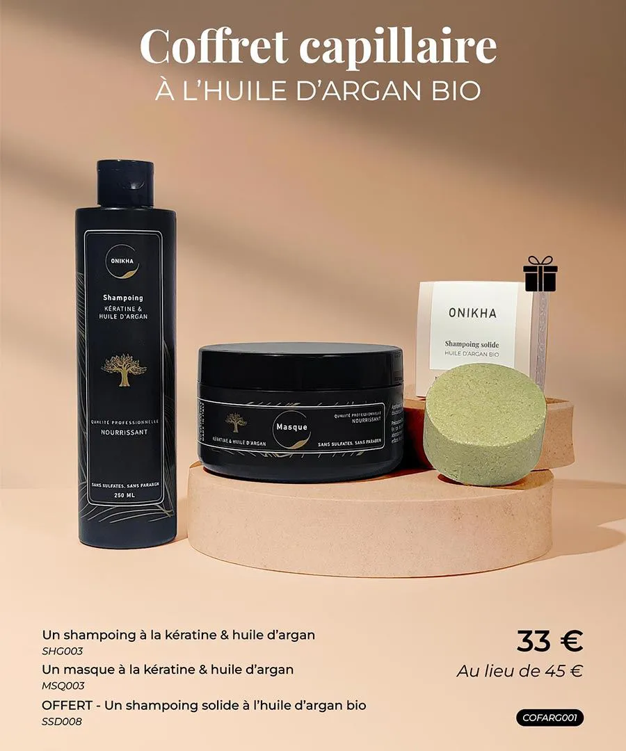 COFFRET SOIN CAPILLAIRE ARGAN INTENSE