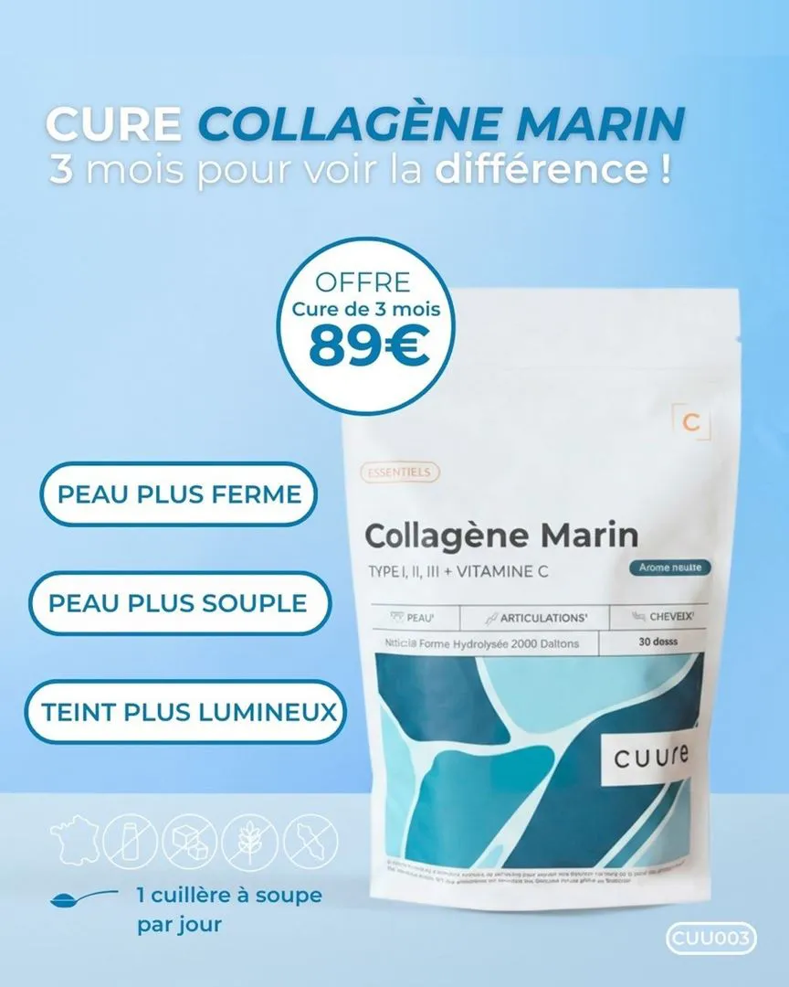 CURE COLLAGENE MARIN A BOIRE 3 MOIS