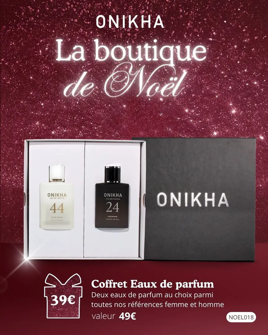 COFFRET 2 PARFUMS AU CHOIX