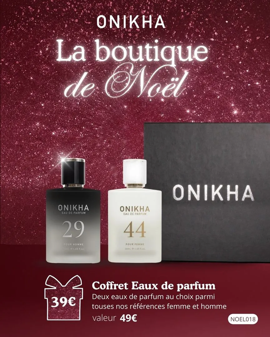 COFFRET 2 PARFUMS AU CHOIX NOUVELLE VERSION