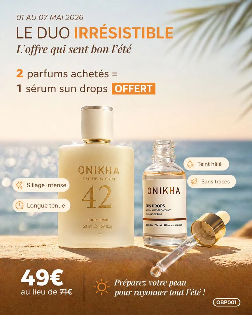 OFFRE BRONZEE ET PARFUMEE
