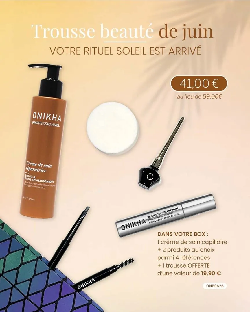 TROUSSE BEAUTE PREPARER SON ETE