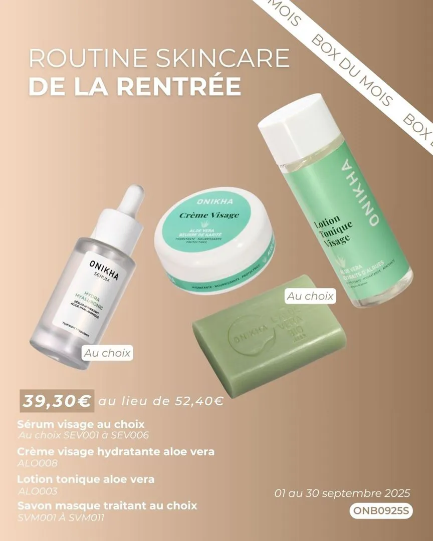 ROUTINE SKINCARE DE LA RENTRÉE 