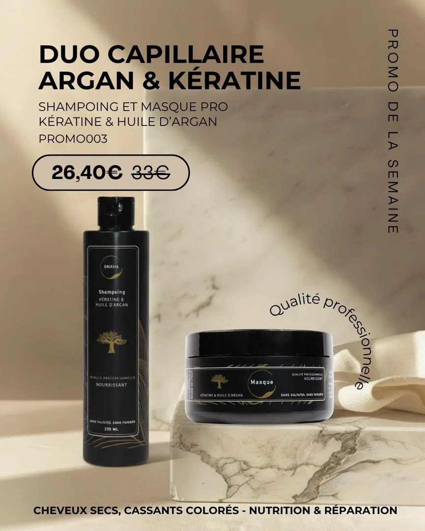 DUO CAPILLAIRE ARGAN & KÉRATINE 