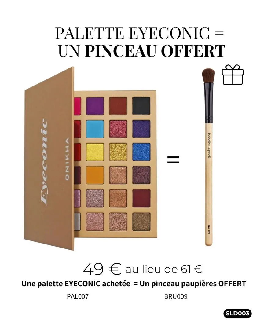 PALETTE REGARD EYECONIC + PINCEAU OFFERT