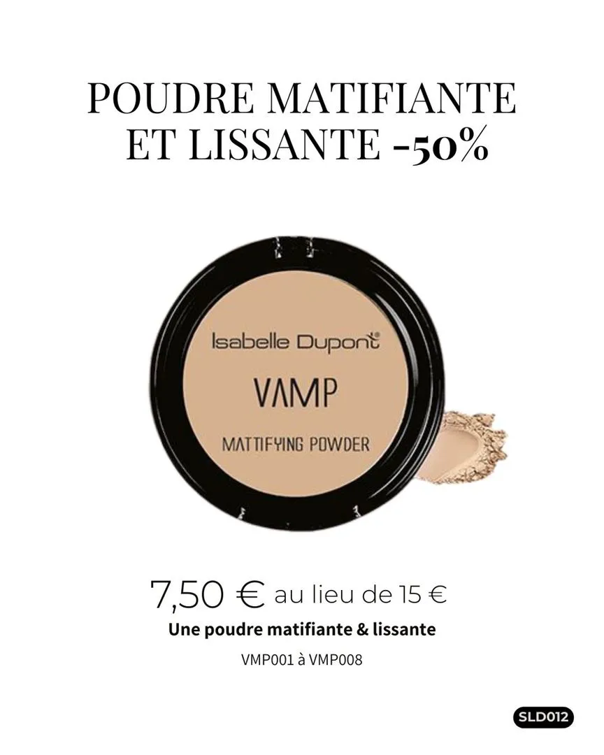 POUDRE MATIFIANTE & LISSANTE