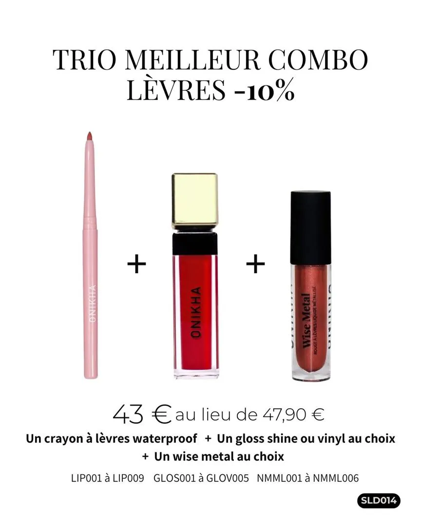 TRIO MEILLEUR COMBO LEVRES