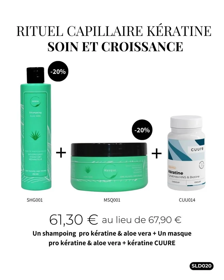 RITUEL CAPILLAIRE KERATINE SOIN & CROISSANCE