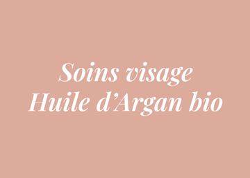 SOINS VISAGE HUILE ARGAN BIO