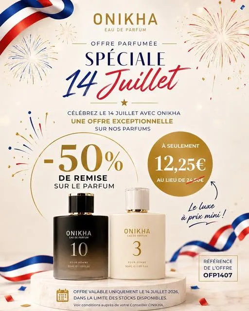                            OFFRE PARFUM 14 JUILLET