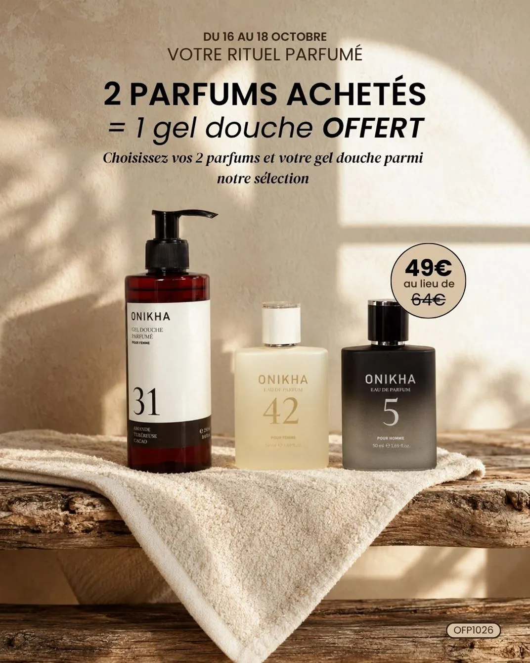                               OFFRE RITUEL PARFUME