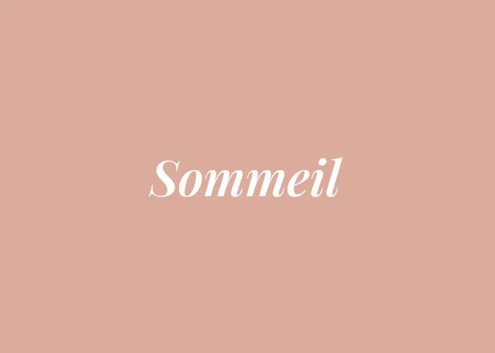 SOMMEIL